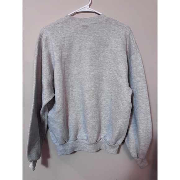 Gopher Sport XL Gray Crewneck Sweatshirt Teddy Bear Kitten Buffalo Plaid Graphic - Picture 6 of 6